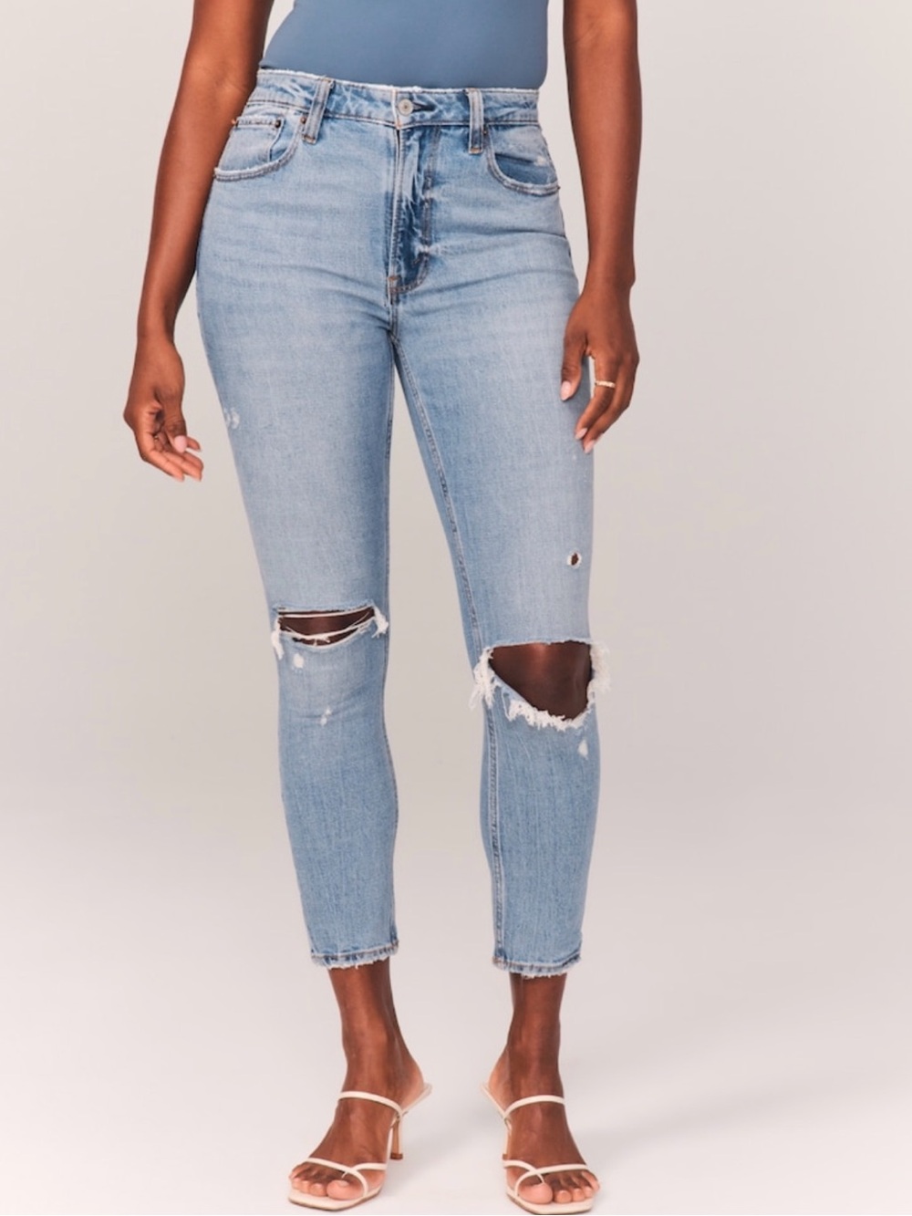 Abercrombie & Fitch Curve Love Skinny High Rise